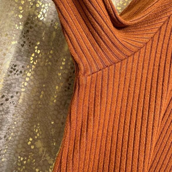 American Eagle Soft & Sexy Rust Orange Ribbed Long Sleeve Fall XL - Picture 4 of 5